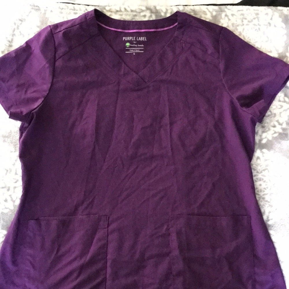 Women’s Purple Label healing hands scrub top